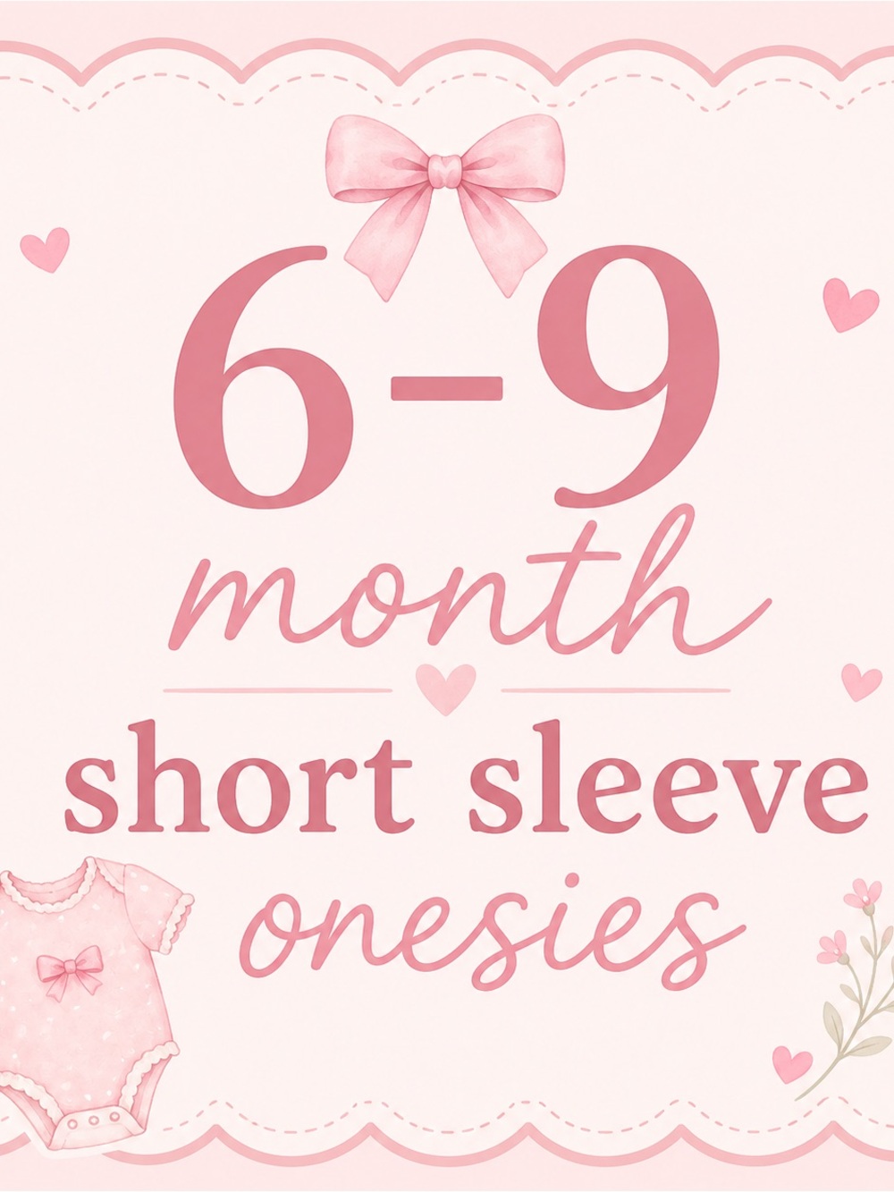 31 6-9 Month Short Sleeve Onesies Bundle